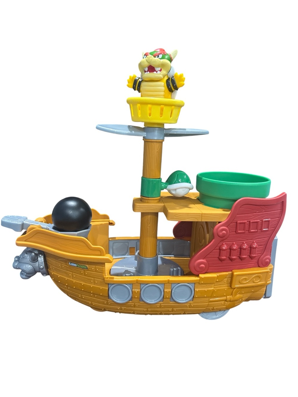 Little People Bowser’s Airship Pirate Ship Playset New without Box